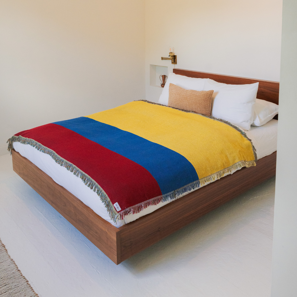 Colombia Flag Woven Throw Blanket